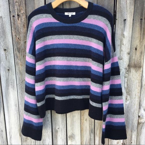 Madewell Sweaters - NWT Madewell Cardiff Stripe Crewneck Sweater S